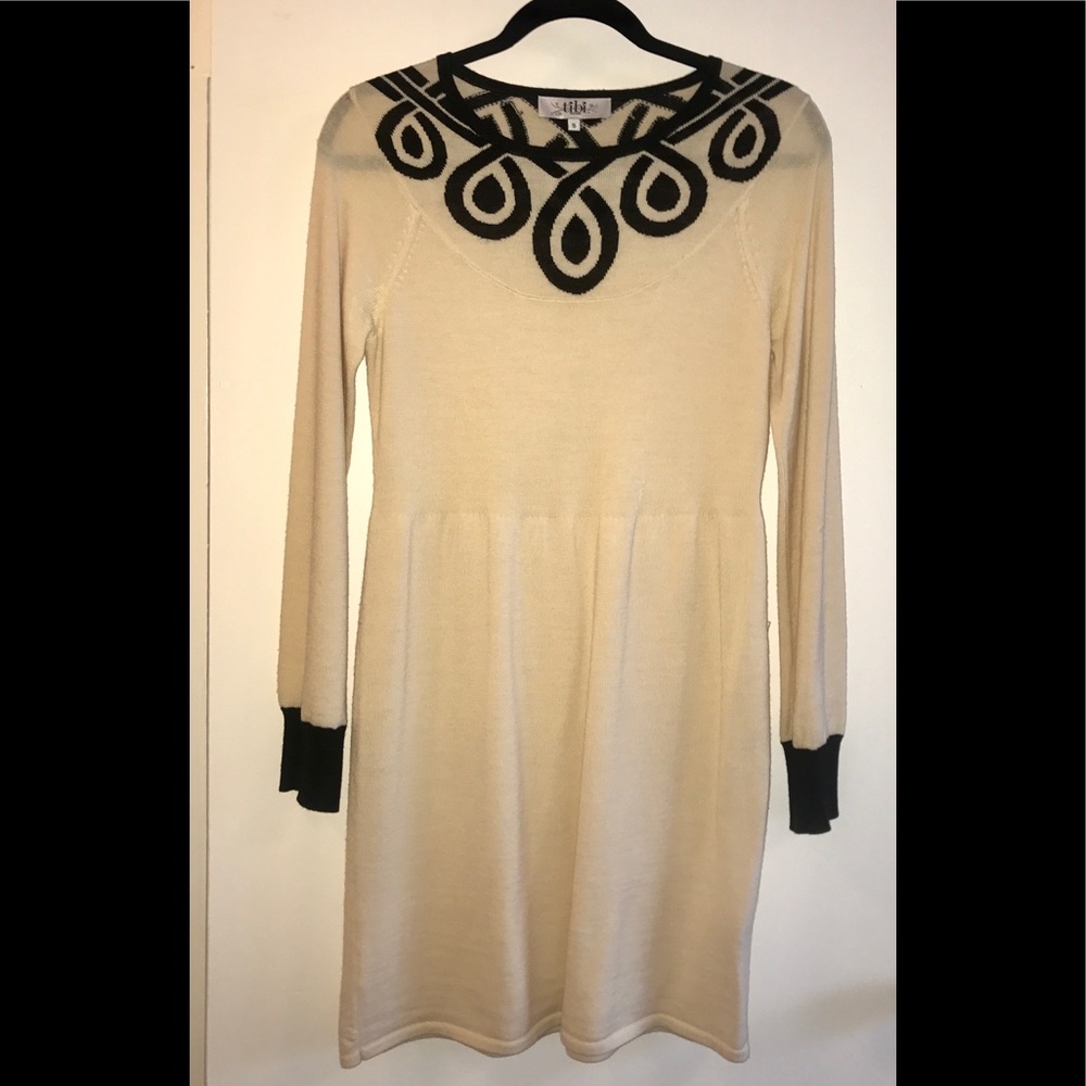 TIBI / LONG SLEEVE SWEATER DRESS / SIZE S